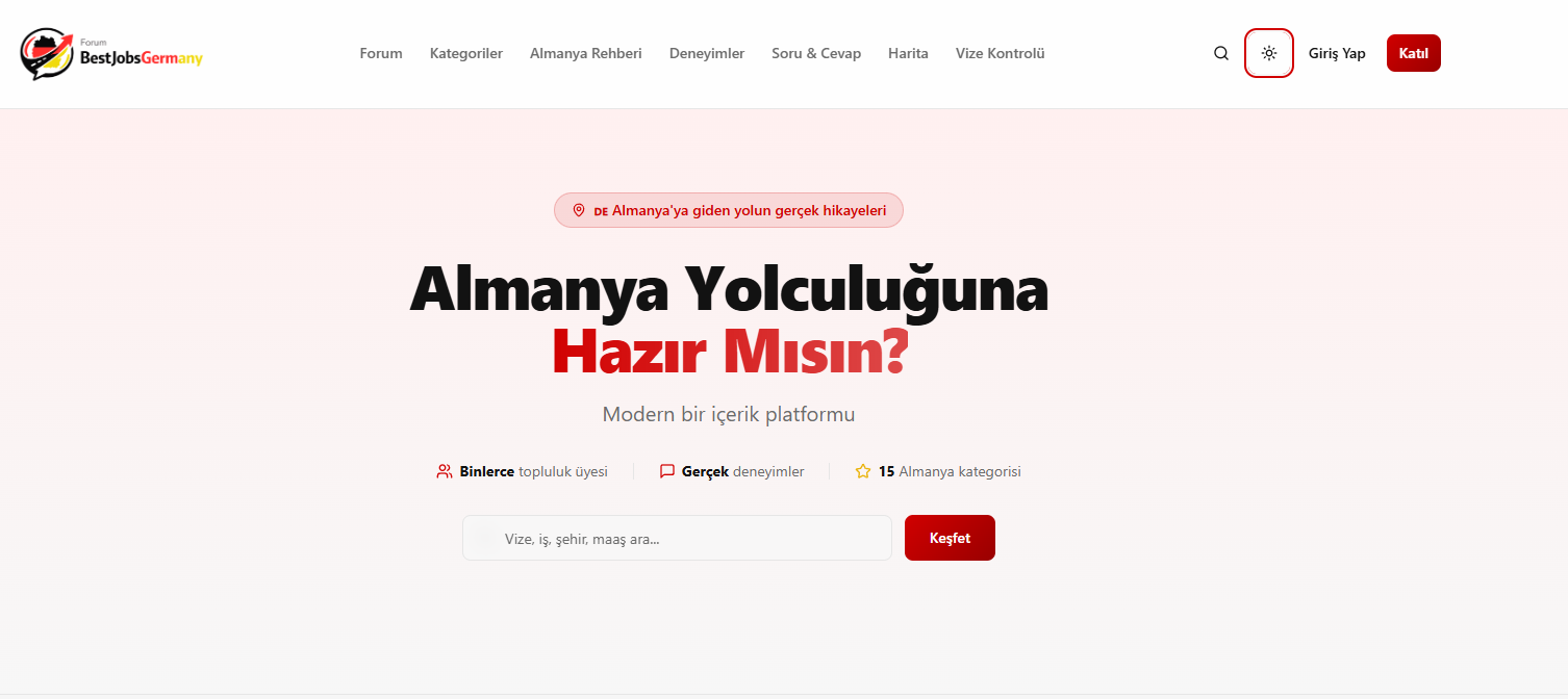 BestJobsGermany – Almanya Rehber ve Topluluk Platformu